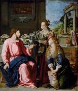 Alessandro Allori, Christ with Mary and Martha